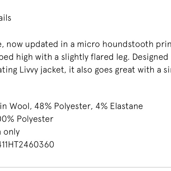 Veronica Beard Arte Houndstooth Pants (10 NWT) - Picture 8 of 13